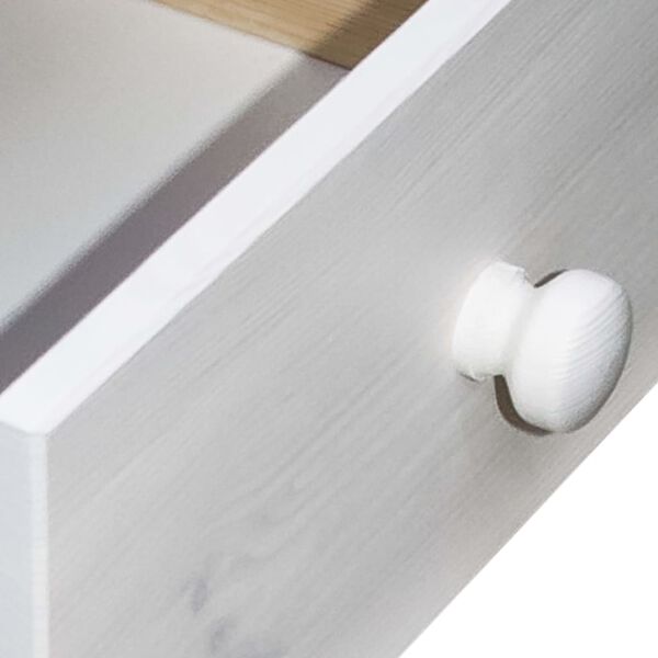 vidaXL Desk with Drawers 110x50x74 cm Solid Pine Wood