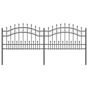 vidaXL Garden Fence KAMPEN Grey