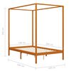 vidaXL Canopy Bed Frame without Mattress Solid Pine Wood 140x200 cm (283259+321987)