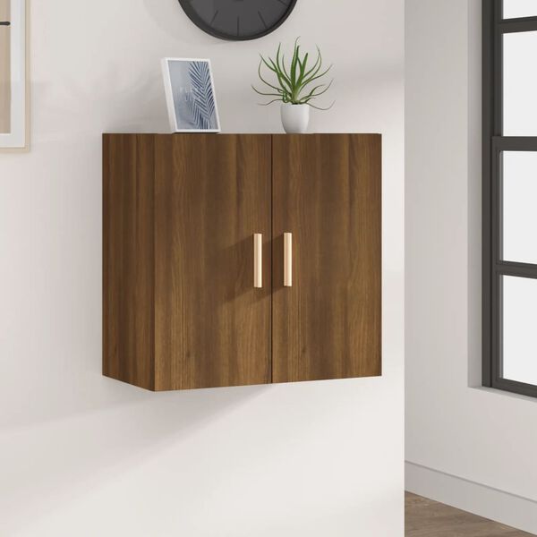 vidaXL Wall Cabinet Brown Oak 60x30x60 cm Engineered Wood