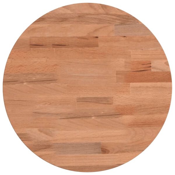 vidaXL Table Top &Oslash;30x4 cm Round Solid Wood Beech