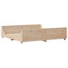 vidaXL Bed Frame without Mattress 180x200 cm Super King Solid Wood Pine