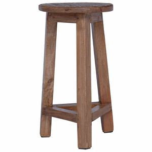 vidaXL Stool Natural 28 x 28 x 50 cm Mahogany Wood
