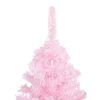 vidaXL Artificial Pre-lit Christmas Tree with Ball Set Pink 240 cm PVC