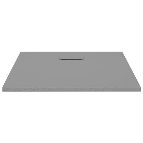 vidaXL Shower Base Tray SMC Grey 90x80 cm