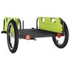 vidaXL Bike Trailer Green Oxford Fabric and Iron
