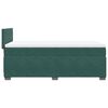 vidaXL Box Spring Bed with Mattress Dark Green 100x200 cm Velvet