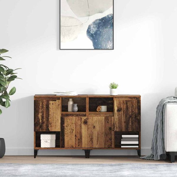 vidaXL Sideboards 2 pcs Old Wood 60 x 35 x 70 cm Engineered Wood