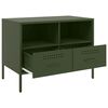 vidaXL TV Cabinets 2 pcs Olive Green 68x39x50.5 cm Steel