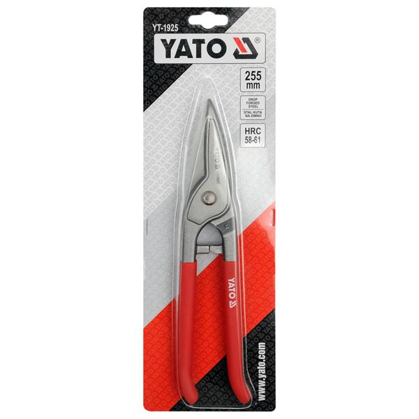 YATO Berlin Pattern Snips Straight 255 mm Red