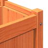 vidaXL Garden Planter with Legs Wax Brown 70x31x70 cm Solid Wood Pine