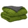 vidaXL Summer Duvet Green and Anthracite 200 x 135 cm Microfiber
