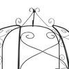 vidaXL Garden Arch Black &Oslash;180x255 cm Steel