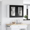 vidaXL Kitchen Cabinet with Storage Kalmar Black Oak 80 x 31 x 60 cm