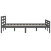 vidaXL Bed Frame without Mattress Grey Solid Wood 120x200 cm
