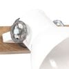 vidaXL Industrial Wall Lamp White 45x25 cm E27
