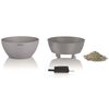 LECHUZA Planter CUBETO Stone 40 ALL-IN-ONE Stone Grey 13840