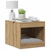 vidaXL Cat Litter Box Enclosure Artisian Oak 47x59x42 cm Engineered Wood