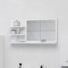 vidaXL Bathroom Mirror High Gloss White 90x10.5x45 cm Engineered Wood