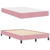 vidaXL Box Spring Bed with Mattress Pink 120 x 220 cm Fabric