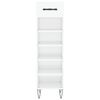 vidaXL Shoe Cabinet High Gloss White 30x35x105 cm Engineered Wood