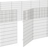 vidaXL Free Range Animal Enclosure 24-Panel 54x100 cm Galvanised Iron