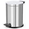 Hailo Pedal Bin "Solid" M 12L Stainless Steel with Galvanized Inner Bin