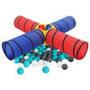 vidaXL Children Play Tunnel with 250 Balls Multicolour
