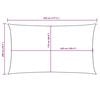 vidaXL Sunshade Sail Oxford Fabric Rectangular 2x4.5 m Cream