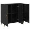 vidaXL Sideboard Black Oak 90 x 34 x 80 cm Engineered Wood