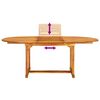 vidaXL 7 Piece Garden Dining Set Solid Wood Acacia and Textilene
