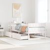 vidaXL Bed Frame without Mattress White 90x190 cm Single Solid Wood Pine