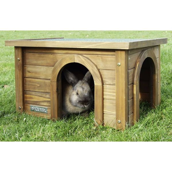 Kerbl Rodent Cabin 45x32x27 cm Wood Glazed