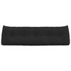 vidaXL Back Pillow Black 160 x 24 x 50 cm Fabric