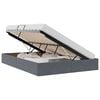 vidaXL Storage Bed with Mattress Dark Grey 140 x 190 cm Velvet