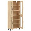 vidaXL Highboard Sonoma Oak 69.5x34x180 cm Engineered Wood