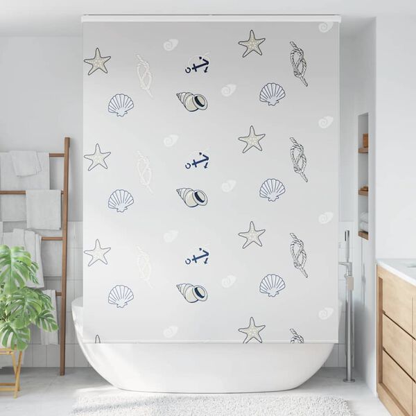 vidaXL Shower Roller Blind with Cassette 150x240 cm Fabric Width 146 cm