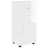 vidaXL Bathroom Cabinet Set TULUM High Gloss White 37 x 31.5 x 82 cm