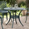 vidaXL Garden Table Green &Oslash;90x75 cm Cast Aluminium