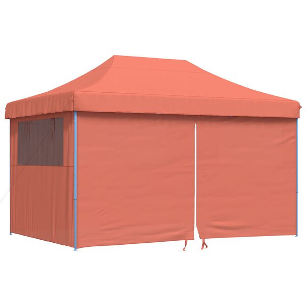 vidaXL Party Tent Folding Terracotta 292 x 440 x 315 cm Oxford Fabric