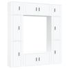 vidaXL 8 Piece TV Cabinet Set White Engineered Wood
