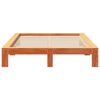 vidaXL Bed Frame without Mattress Wax Brown 150x200 cm King Size Solid Wood Pine