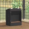 vidaXL Rabbit Feeder Black 33.5 x 25.5 x 45.5 cm Cold-Rolled Steel
