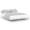 vidaXL Bed Frame without Mattress White 140x200 cm Engineered Wood