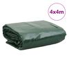 vidaXL Tarpaulin Green 4x4 m 650 g/m&sup2;