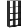 vidaXL Book Cabinet Black Oak 69.5 x 29 x 137.5 cm Engineered Wood