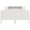 vidaXL Bookcase Bed without Mattress White 135x190cm Solid Wood Pine