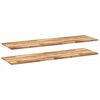 vidaXL Floating Shelves 2 pcs 120x40x2 cm Oil Finished Solid Wood Acacia