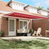 vidaXL Awning Retractable Red 450 x 300 x 165 cm Polyester and Metal