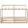 vidaXL Kids' Bed with Roof White 80x200 cm Solid Wood Pine